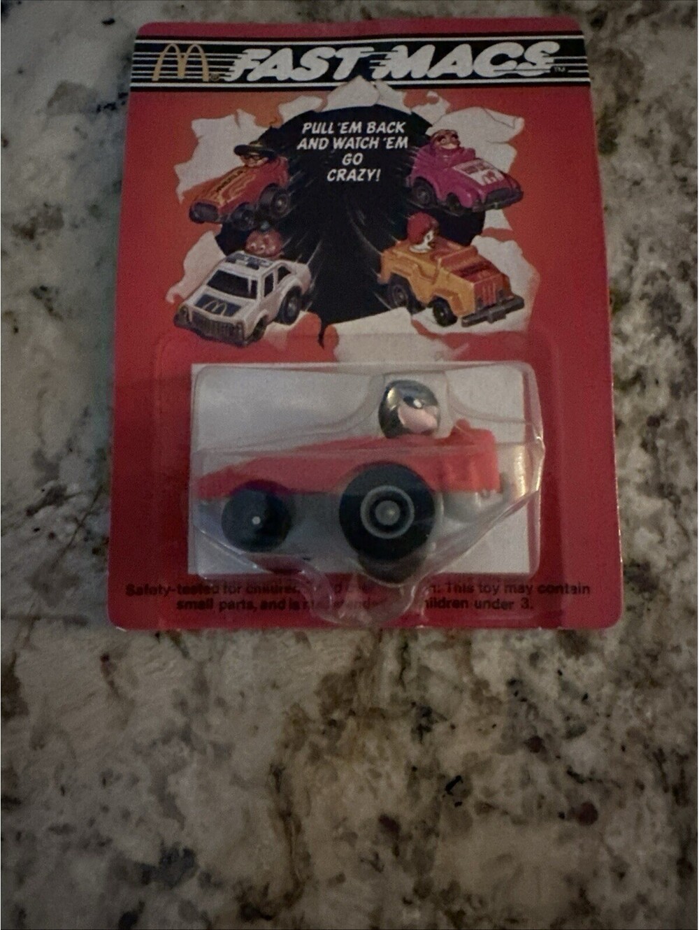 McDonald's Happy Meal Toy 1985 Fast Macs Hamburglar Roadster FAST SHIPPING